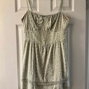Floral Green Dress